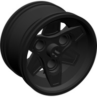 Lego kolečko (kolo, ráfek) průměr 43,2mm, černá (4270755, 4626665)